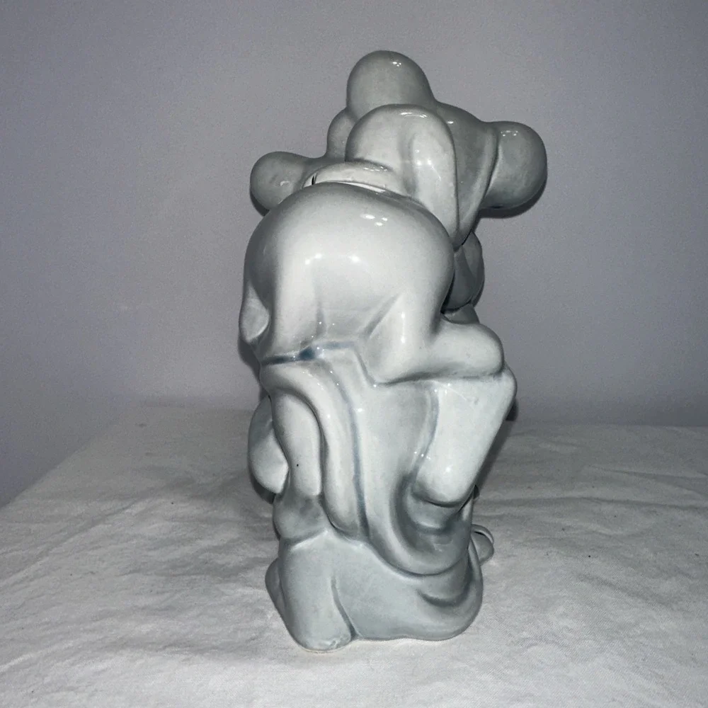 Vintage Ceramic Happy Mice Piggy Bank - Smiling Stacked Mice - 7.75